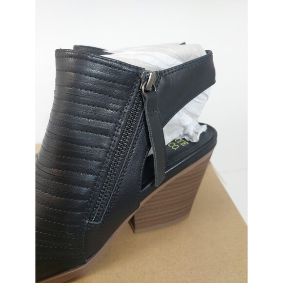 Frye and Co. Women's Size 6.5 Gianella Heeled Sandals 6.5M Black Open Heel Toe - Picture 6 of 14